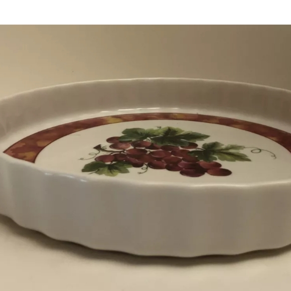 Royal Doulton Vintage Grape Torte Dish Discontinued Pattern 1994 - Picture 6 of 6